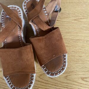 Brown Suede Women's Sandals